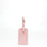 Porta indirizzo per bagagli,in pelle martellata rosa. Prodotto da Pianigiani bags